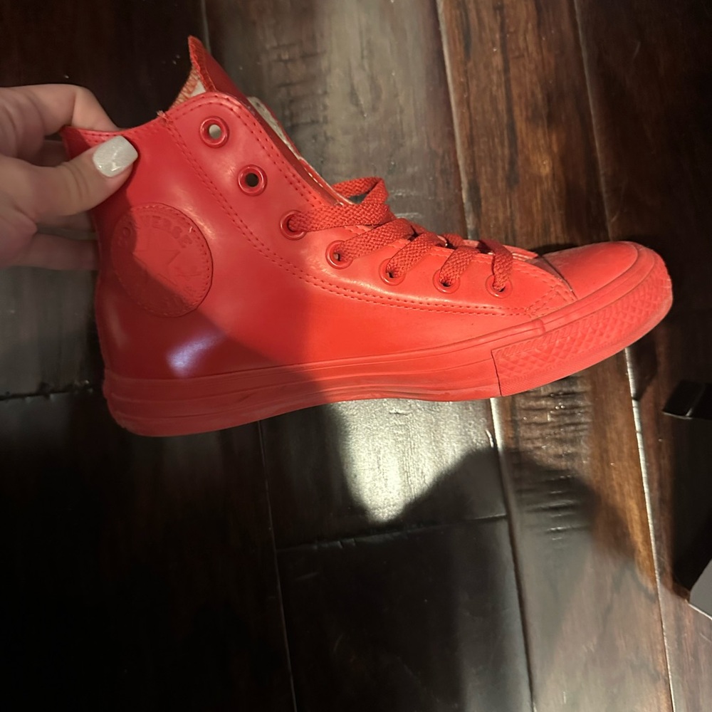 Converse Red High-Top Sneakers